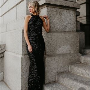 VICI Current Affairs Sequin Maxi Dress